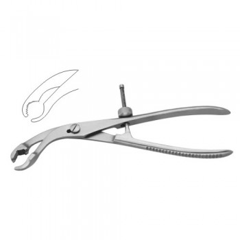 Bone Holding Forcep Self Centering - With Thread Fixation Stainless Steel, 26 cm - 10 1/4"